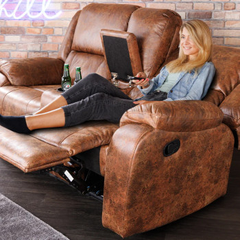 Sedacia súprava Relax 42811 Hollywood 2-sedenie Antik Hnedá