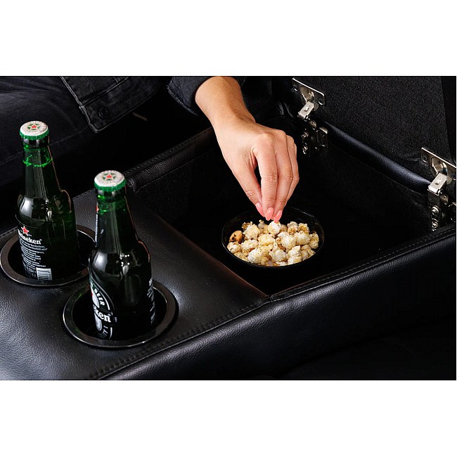 Sedacia súprava Relax 42813 Hollywood 3-sedenie Čierna