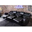 Sedacia súprava Relax 42813 Hollywood 3-sedenie Čierna