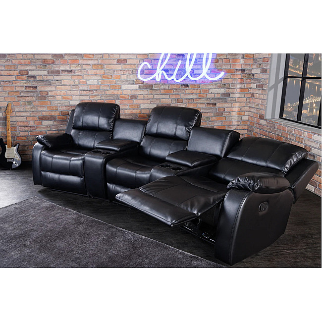 Sedacia súprava Relax 42813 Hollywood 3-sedenie Čierna