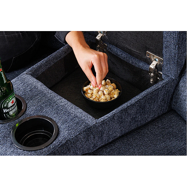 Sedacia súprava Relax 42814 Hollywood 3-sedenie Tmavošedá látka