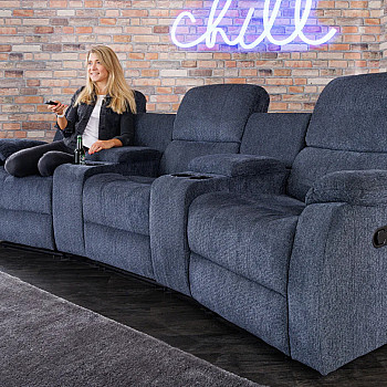 Sedacia súprava Relax 42814 Hollywood 3-sedenie Tmavošedá látka