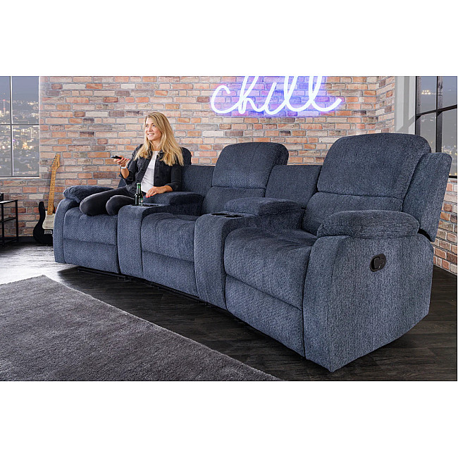 Sedacia súprava Relax 42814 Hollywood 3-sedenie Tmavošedá látka