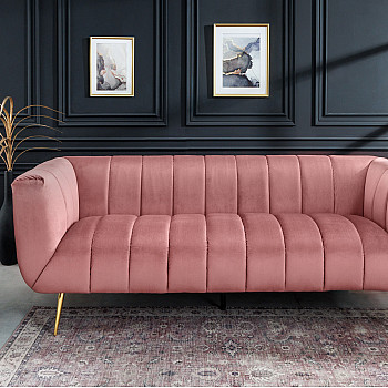 Sedacia súprava 43264 225cm Noblesse Zamat Starorúžová