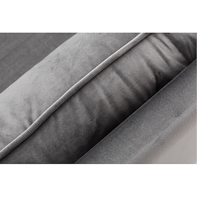 Sedacia súprava rozkladacia 40087 Divani 3-Sedenie Zamat-Striebornošedá