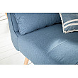 Sedacia súprava rozkladacia 40088 Divani 3-Sedenie Svetlo Modrá