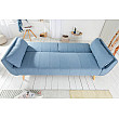 Sedacia súprava rozkladacia 40088 Divani 3-Sedenie Svetlo Modrá