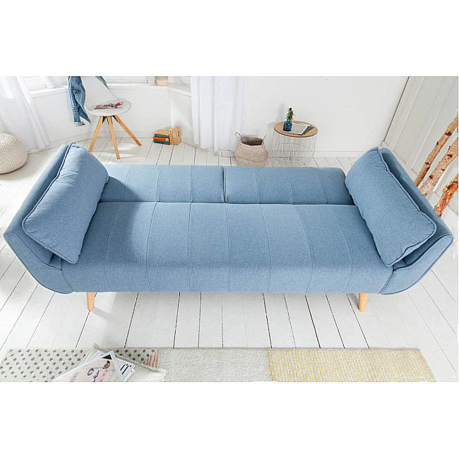 Sedacia súprava rozkladacia 40088 Divani 3-Sedenie Svetlo Modrá