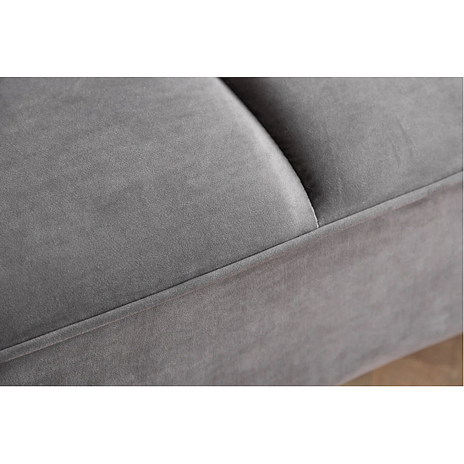 Sedacia súprava rozkladacia 40567 Boutique 3-Sedenie Zamat-Šedá