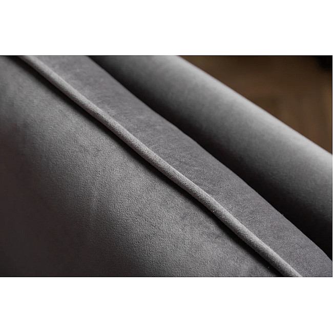 Sedacia súprava rozkladacia 40567 Boutique 3-Sedenie Zamat-Šedá