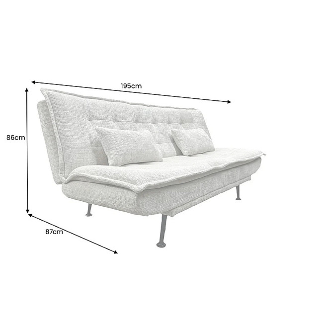 Sedacia súprava rozkladacia 47527 Jazz 3-Sedenie Champagne