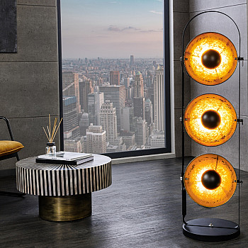 Stojaca lampa 22968 Studio 130cm Čierna-zlatá