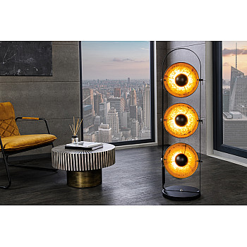 Stojaca lampa 22968 Studio 130cm Čierna-zlatá