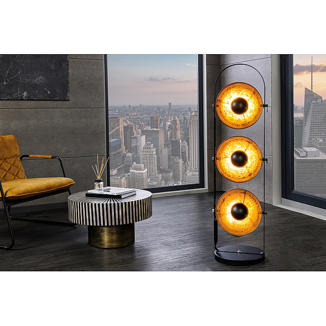 Stojaca lampa 22968 Studio 130cm Čierna-zlatá