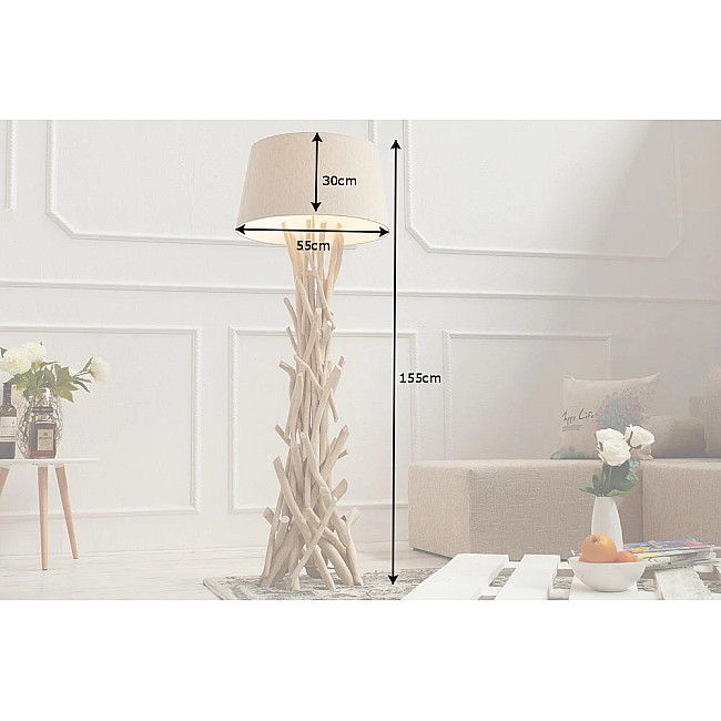 Stojaca lampa 30208 Ø50cm Drevo
