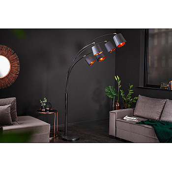 Stojaca lampa 40036 Levels 202cm Čierna - Zlatá Stojaca lampa 40036 Levels 202cm Čierna - Zlatá