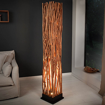 Stojaca lampa 40484 Nature Art 175cm Prírodná Logan Drevo