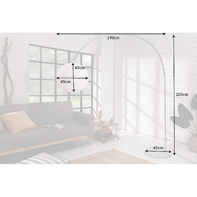 Stojaca lampa 40685 Cocooning 205cm Biela Stojaca lampa 40685 Cocooning 205cm Biela