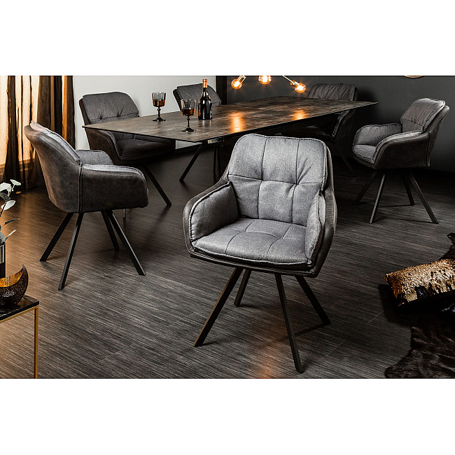 Stolička 39301 Lounger Šedá/Antracit - otočná Stolička 39301 Lounger Šedá/Antracit - otočná