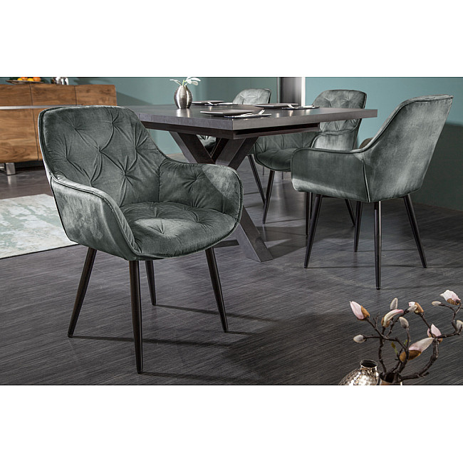Stolička 41180 Milano Zamat Šedozelená Stolička 41180 Milano Zamat Šedozelená