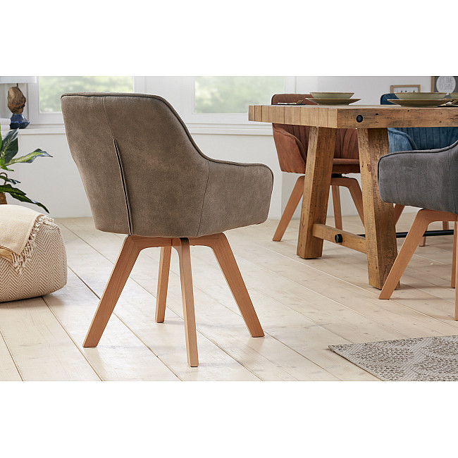 Stolička 41314 Livorno Mikrofaser Vintage Taupe