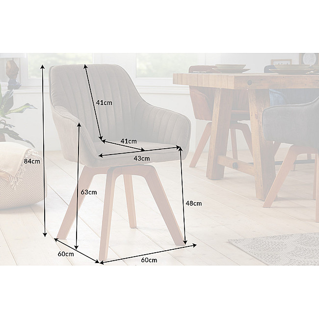 Stolička 41314 Livorno Mikrofaser Vintage Taupe