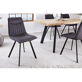 Stolička 41403 Aston Mikrofaser Šedá