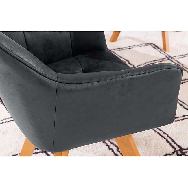 Stolička 42388 Loft Mikrofaser Antik Šedá