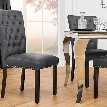 Stolička 44588 Castle Vintage Black