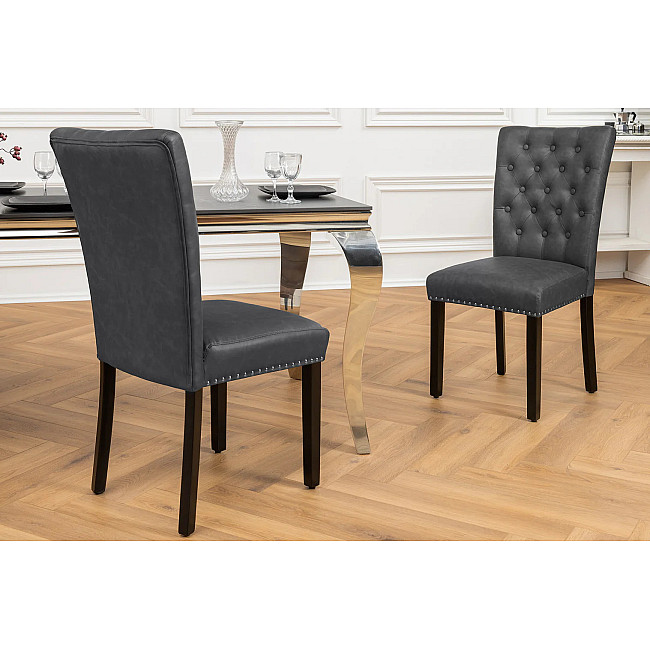 Stolička 44588 Castle Vintage Black