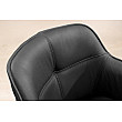 Stolička 45859 Euphoria Čierna kožená - otočná