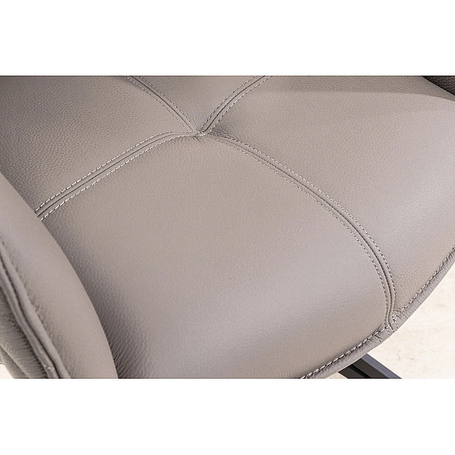 Stolička 45862 Euphoria Taupe kožená - otočná