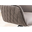 Stolička 45862 Euphoria Taupe kožená - otočná