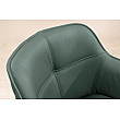 Stolička 45863 Euphoria Olivovo zelená kožená - otočná