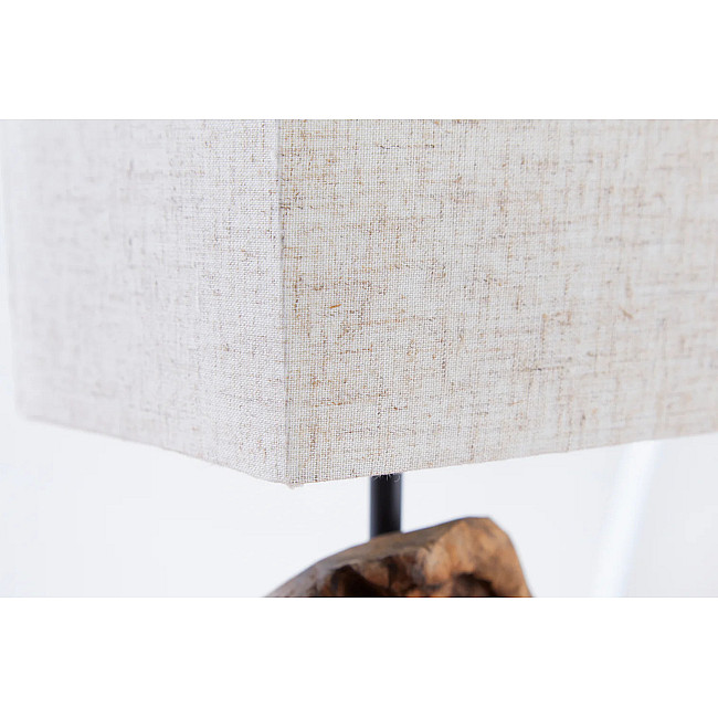 Stolová lampa 19478 Masív drevo Bežová