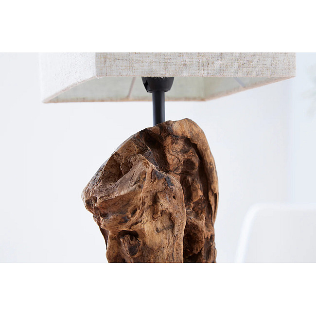 Stolová lampa 19478 Masív drevo Bežová
