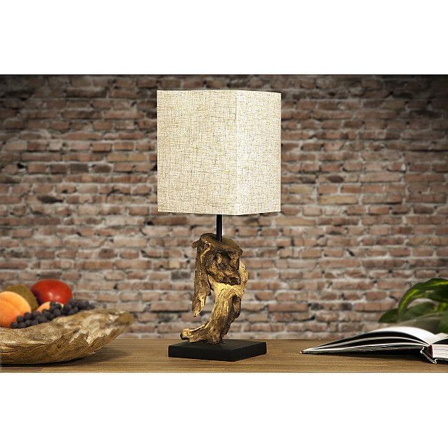 Stolová lampa 19478 Masív drevo/Bežová Stolová lampa 19478 Masív drevo/Bežová