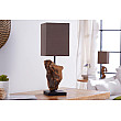 Stolová lampa 19479 Masív drevo Hnedá