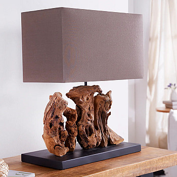 Stolová lampa 20694 Masív drevo