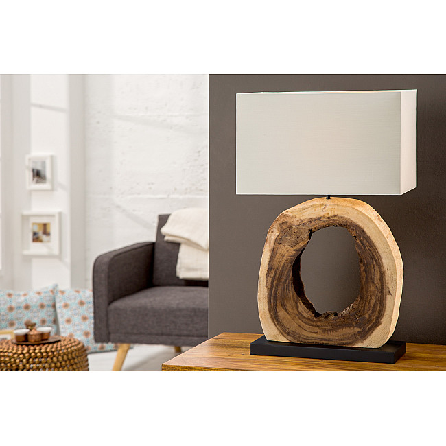 Stolová lampa 36972 Circle teakové drevo Stolová lampa 36972 Circle teakové drevo