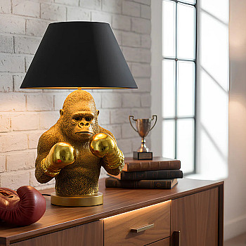 Stolová lampa 48025 King Ape Zlatá Čierna