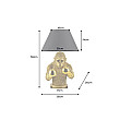 Stolová lampa 48025 King Ape Zlatá Čierna