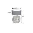 Stolová lampa 48097 Harmony Čierna Biela