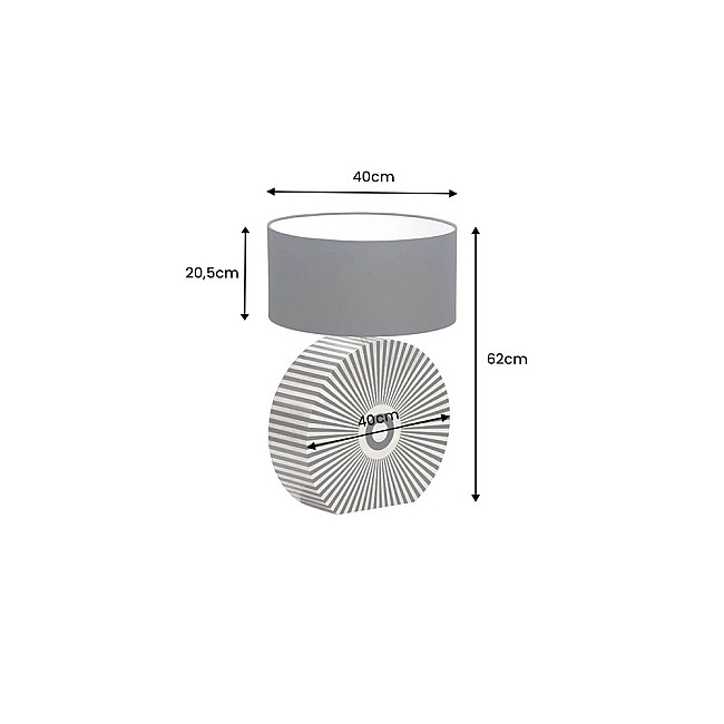 Stolová lampa 48097 Harmony Čierna Biela