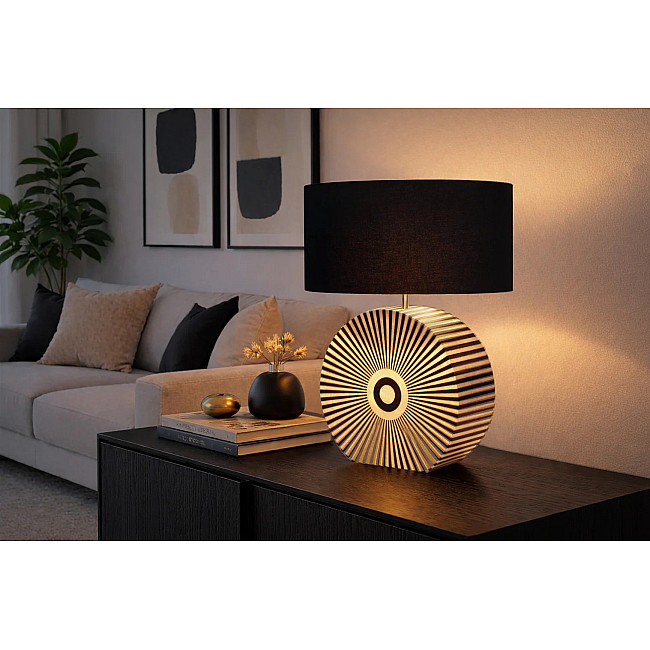 Stolová lampa 48097 Harmony Čierna Biela