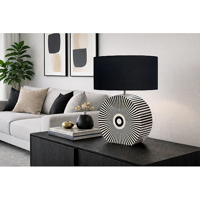 Stolová lampa 48097 Harmony Čierna Biela
