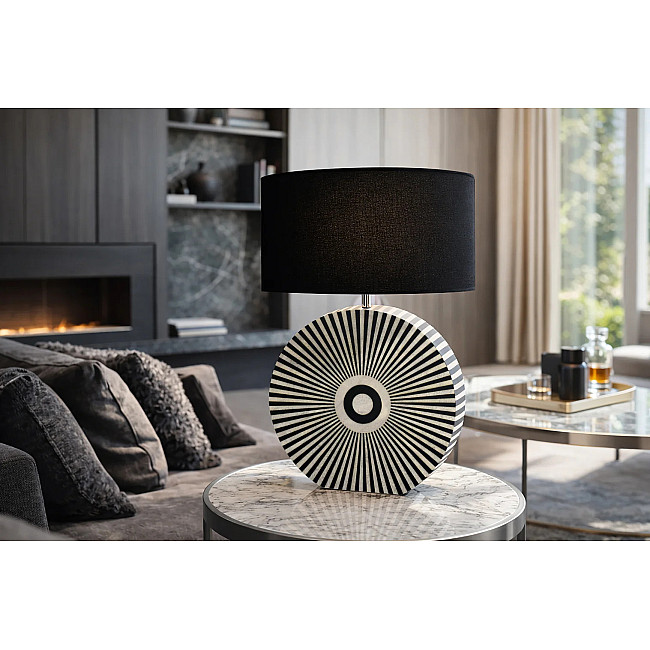 Stolová lampa 48097 Harmony Čierna Biela