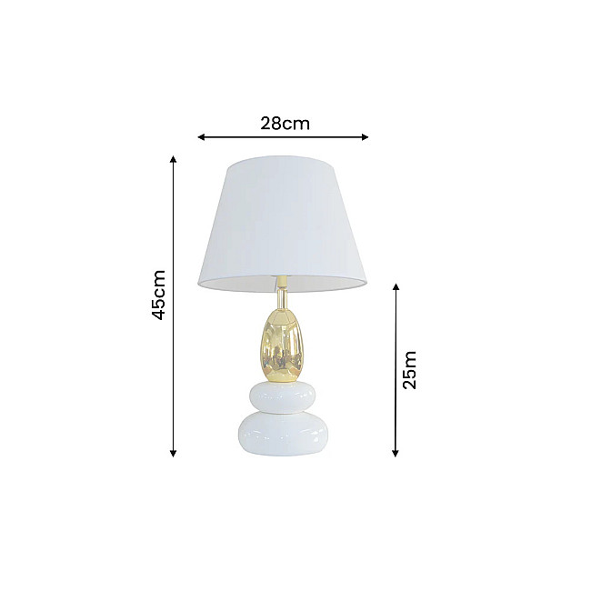 Stolová lampa 70018 Zen White Gold