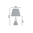 Stolová lampa 70019 Zen Black Silver