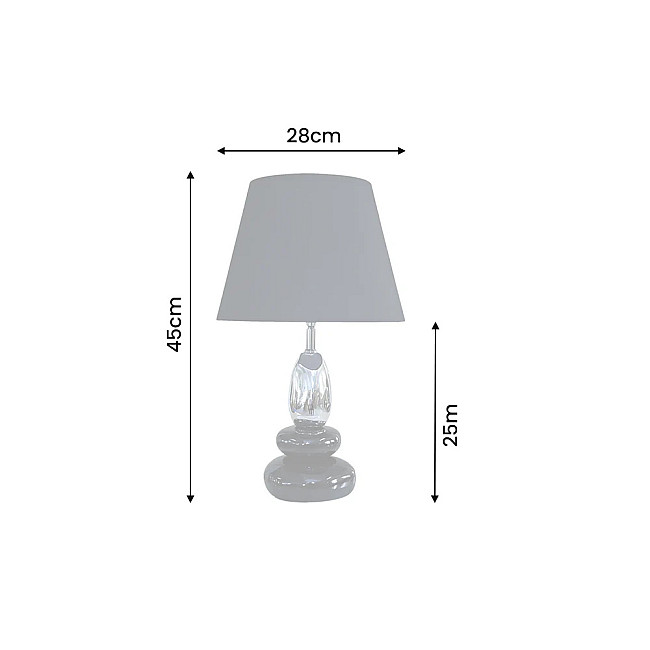 Stolová lampa 70019 Zen Black Silver